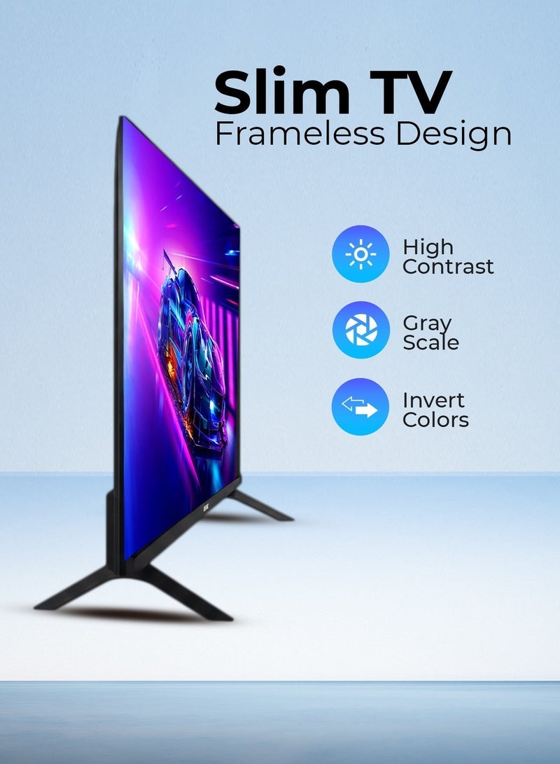 Geepas 43" FHD QLED Google TV | Sharp Picture with Sleek Design, with Built-in Apps |  Dolby Audio, HDMI & USB Connectivity| Voice Remote with Google Cast | GLED4325GTQLD - Image 3